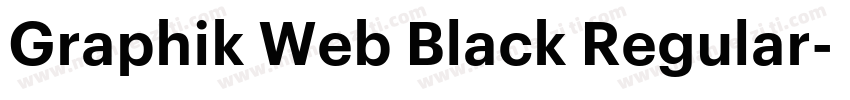 Graphik Web Black Regular字体转换